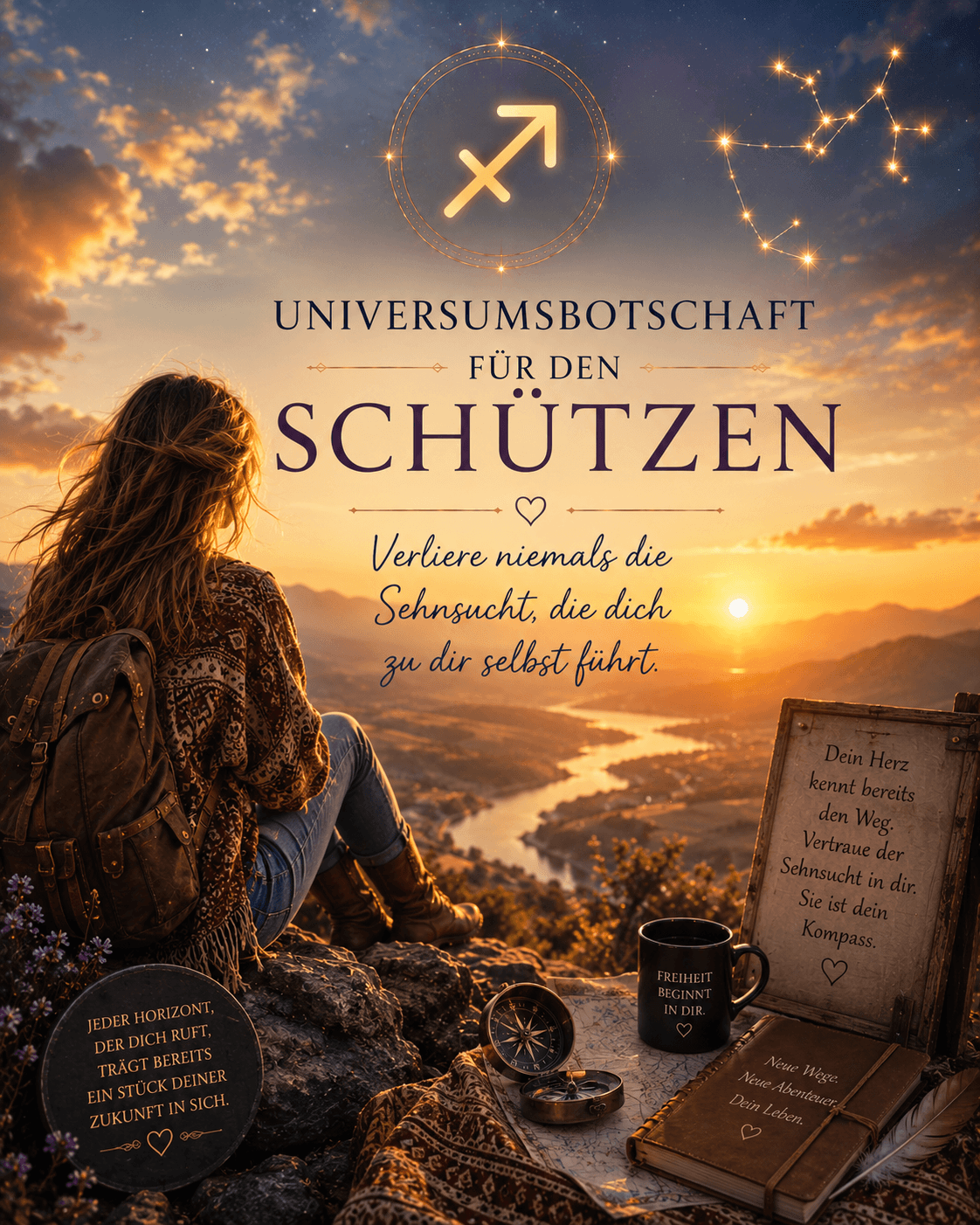 Universumsbotschaft für den Schützen – Verliere niemals die Sehnsucht, die dich zu dir selbst führt