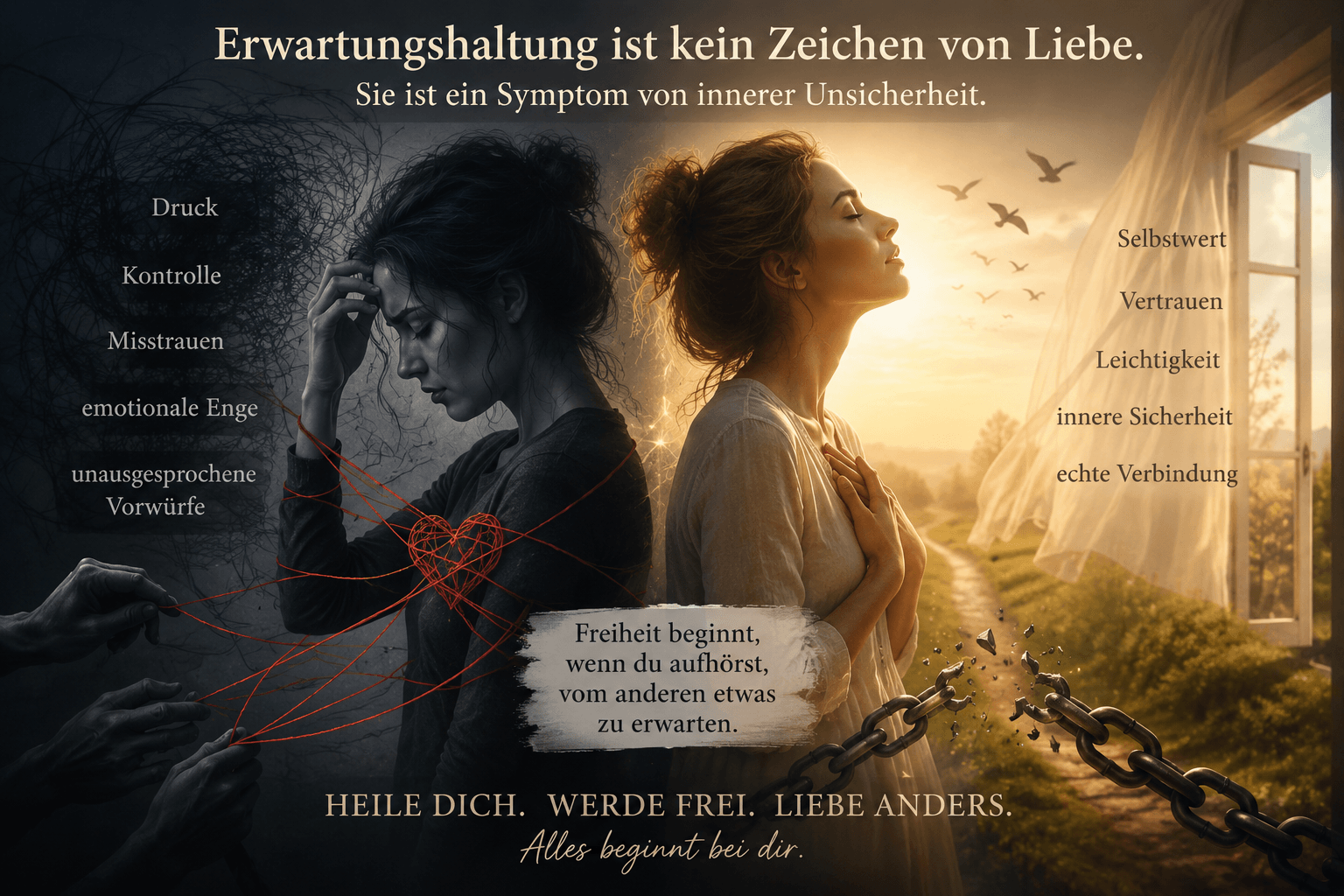 Aus meiner Reihe Herzsysteme: Erwartungshaltung in Beziehungen – warum sie entsteht und warum sie alles vergiftet