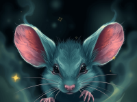 Krafttier für Januar die Maus
