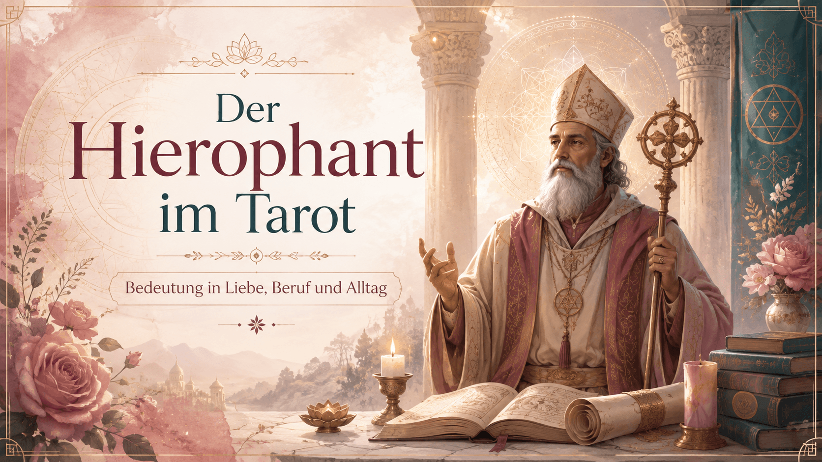 Der Hierophant im Tarot – Bedeutung in Liebe, Beruf und Alltag