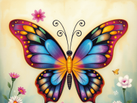 Krafttier für den Februar der Schmetterling