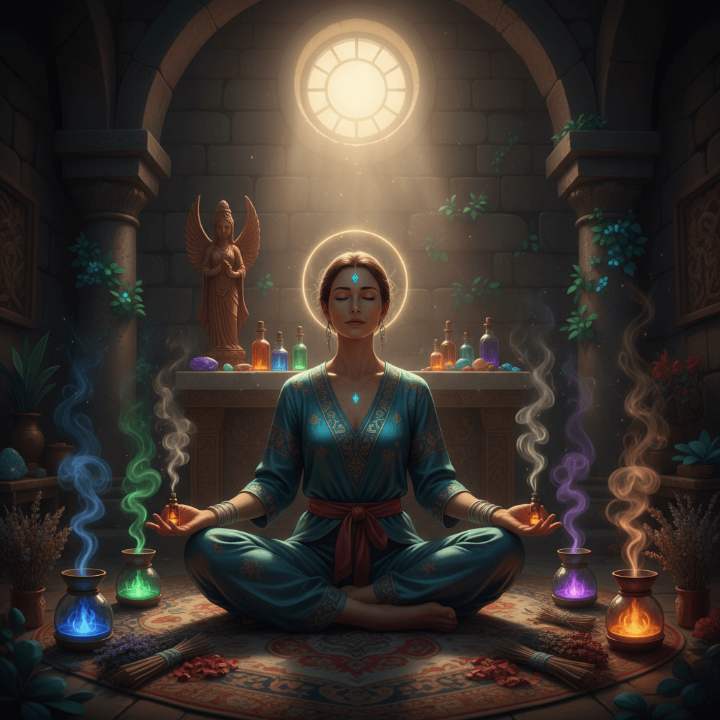 Meditation mit ätherischen Ölen- Die Magie der Düfte