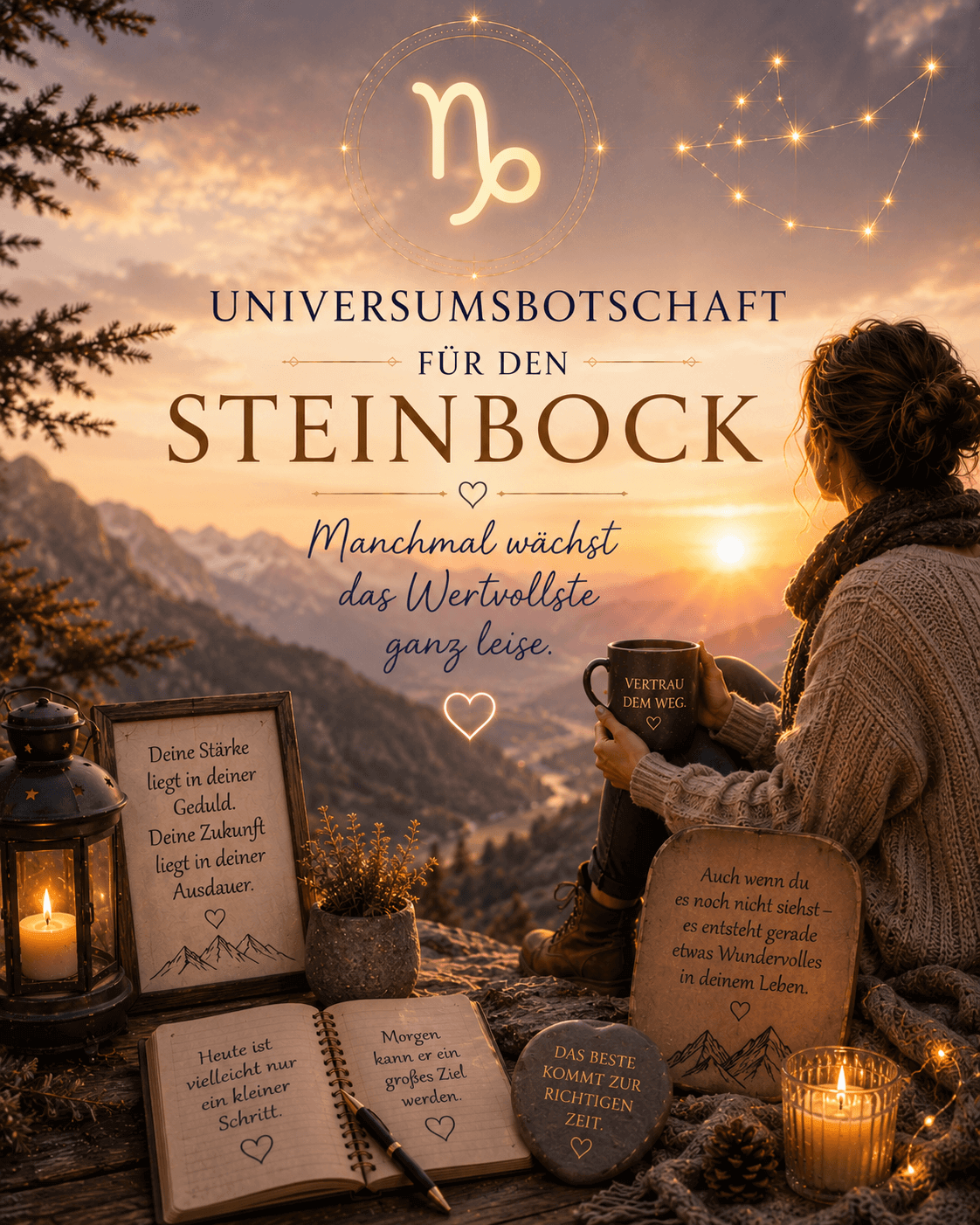 Universumsbotschaft für den Steinbock – Manchmal wächst das Wertvollste ganz leise