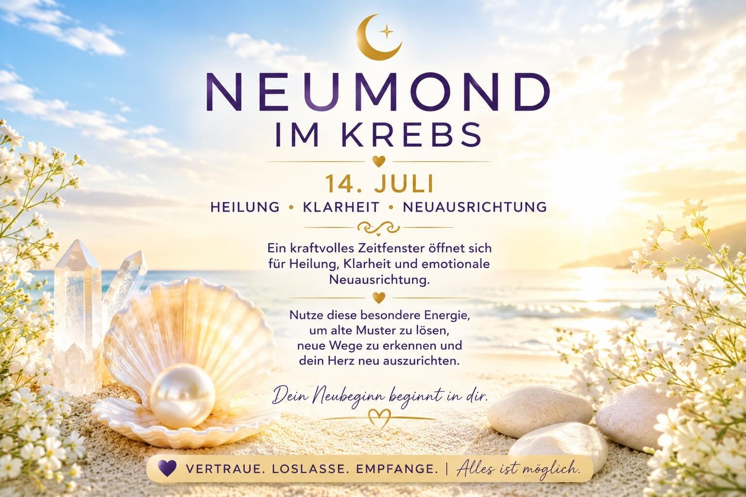Der Neumond im Krebs am 14. Juli 2026